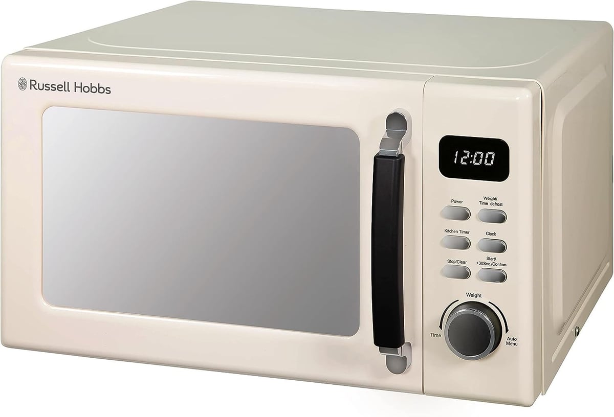 Russell Hobbs RHM2026C Solo Microwave Oven Digital Control 20L 800w Cream