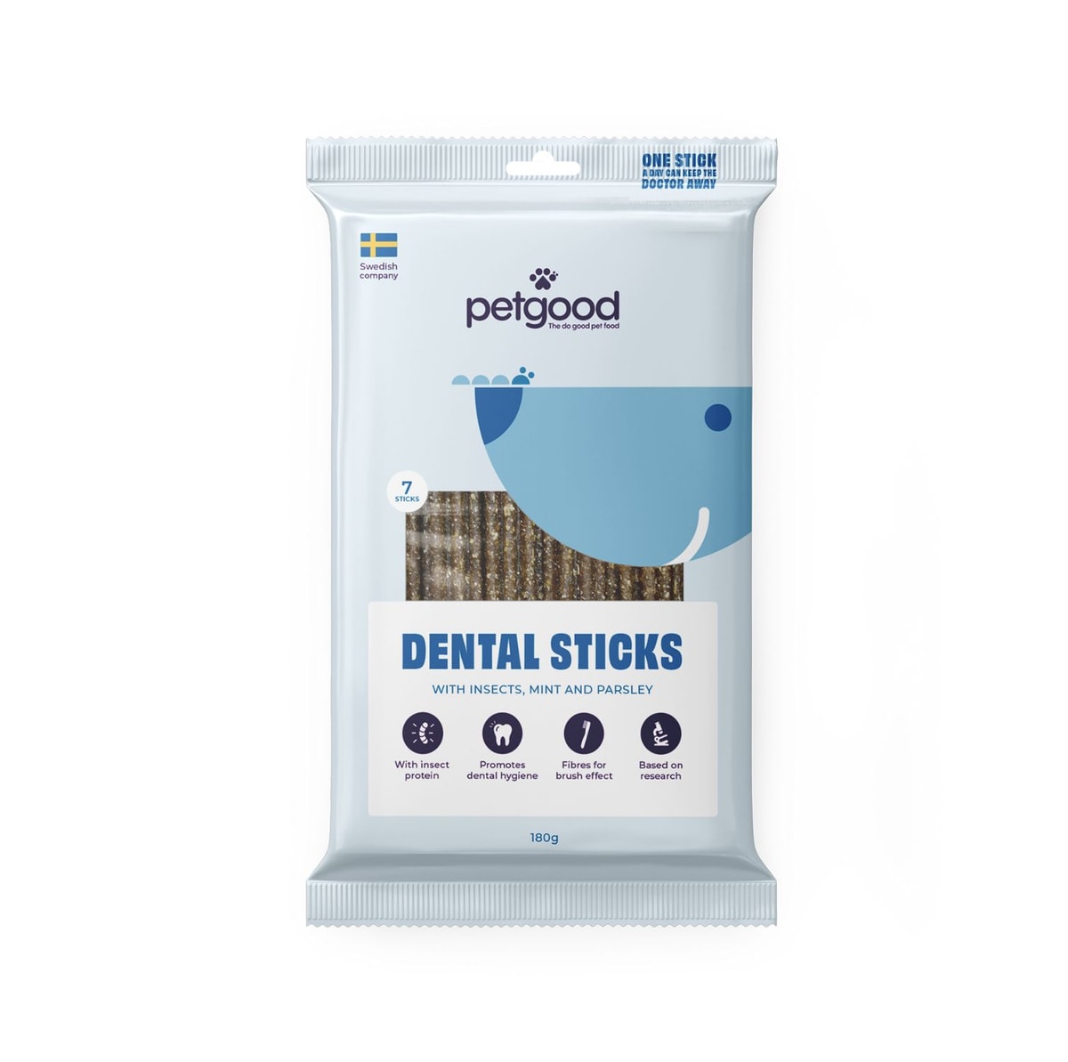 Dental sticks med insektsprotein | Insektsbaserade Tuggben / 7 st