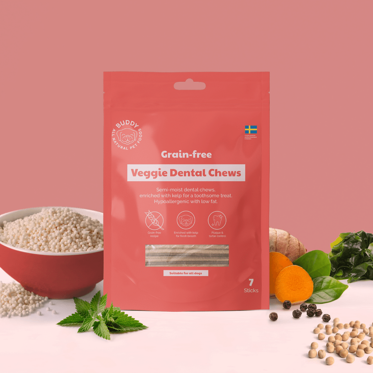 Grain-Free Veggie Dental Chew 250g