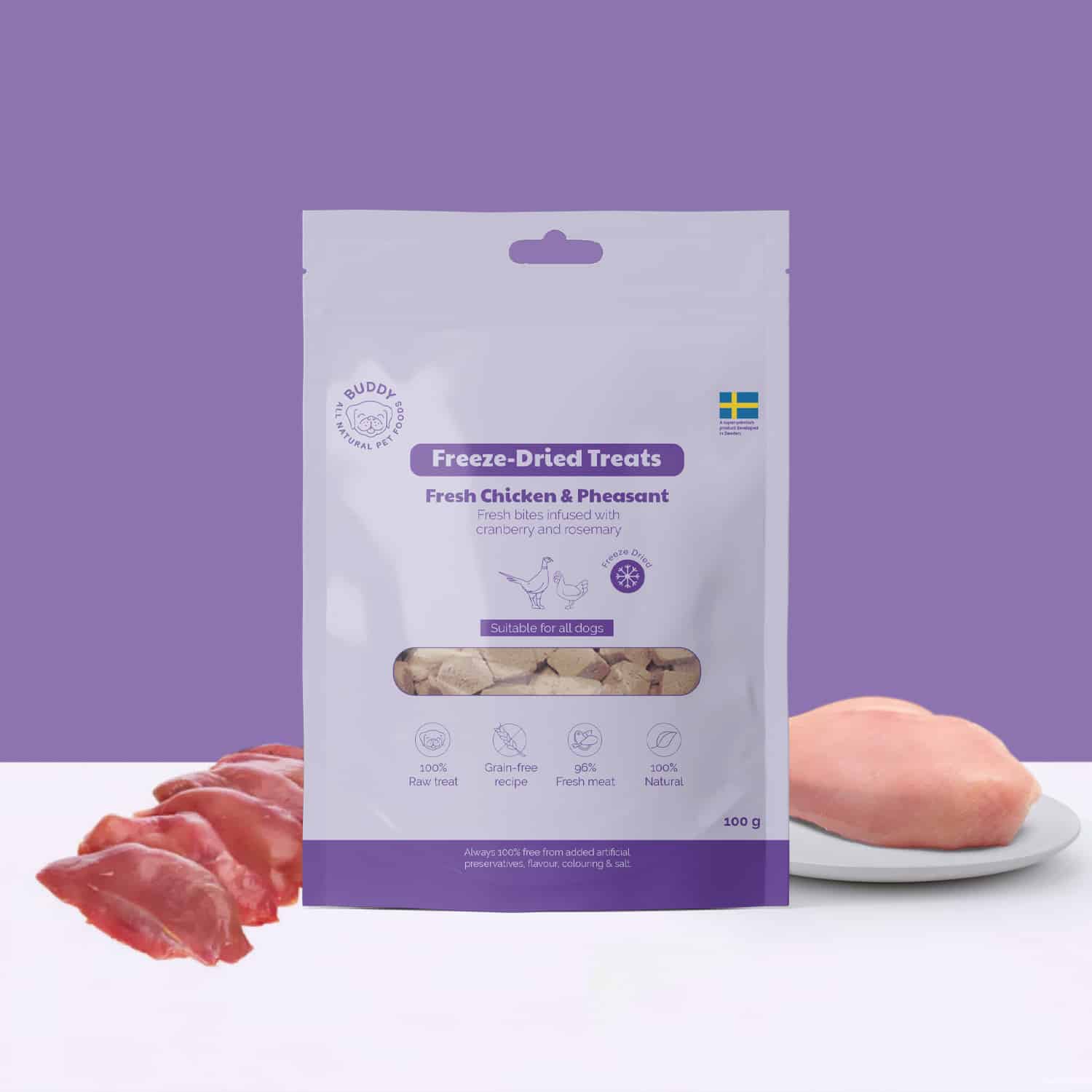 Freeze-Dried Fresh Chicken & Phaesant - 100g