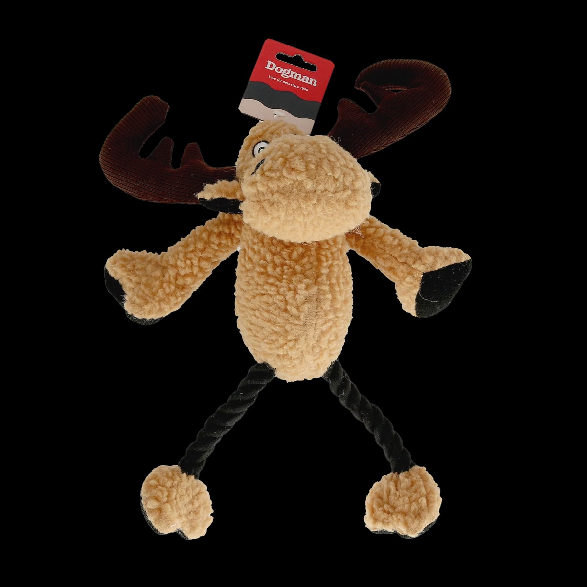 Hundleksak Älg med pip Brun 33cm