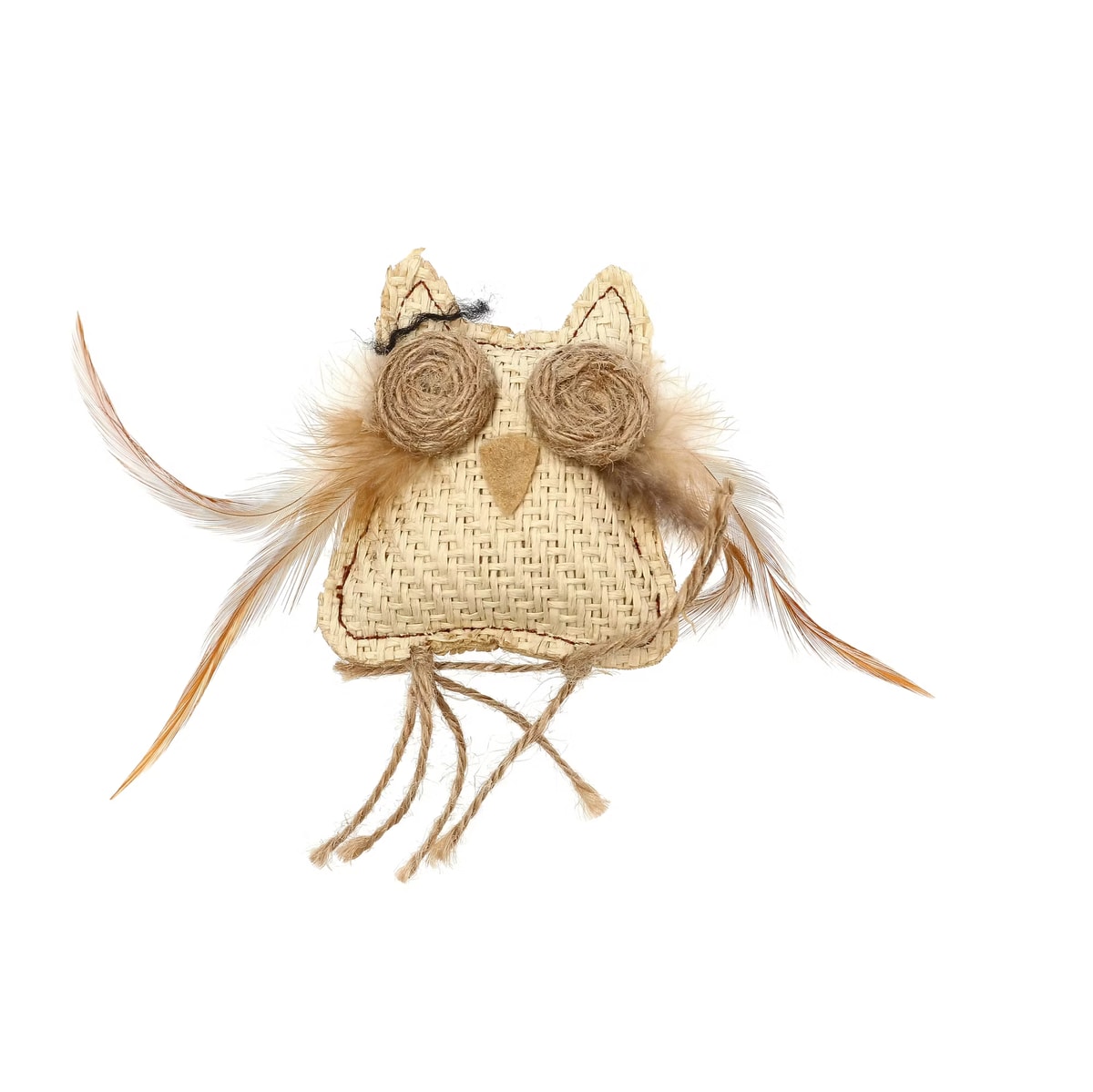 Kattleksak Natural Uggla Jute Brun