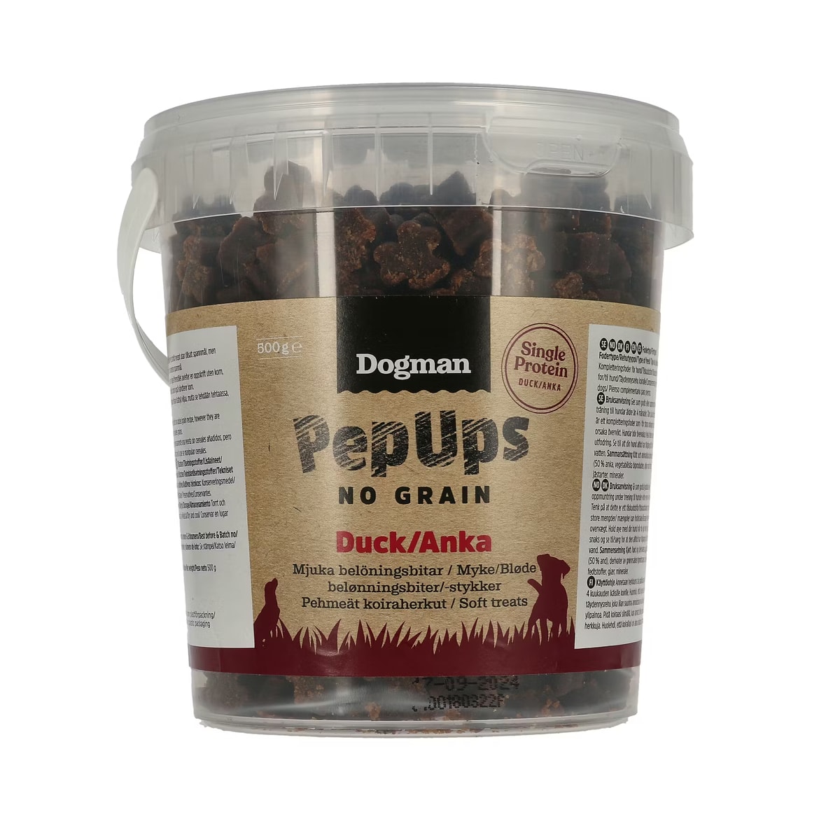 Pep Ups No Grain Anka Hundgodis 500g