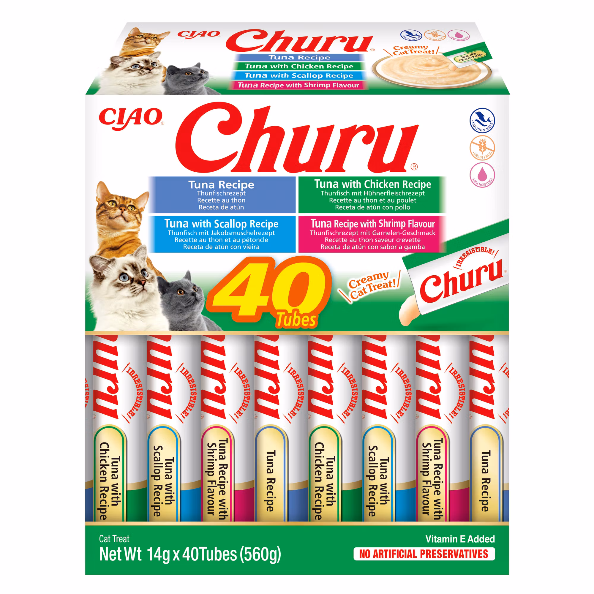Cat Cremy Tuna Seafood Varieties 40x14g