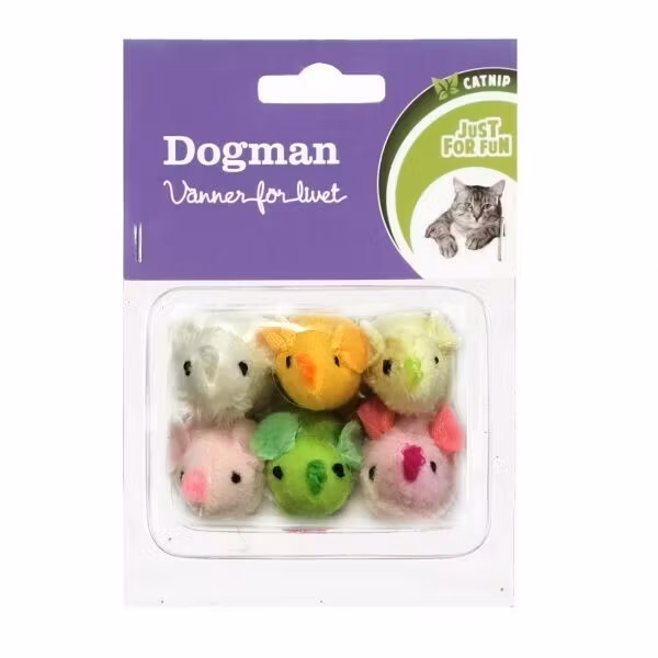Leksak Möss 6p Flerfärgad 4,5cm