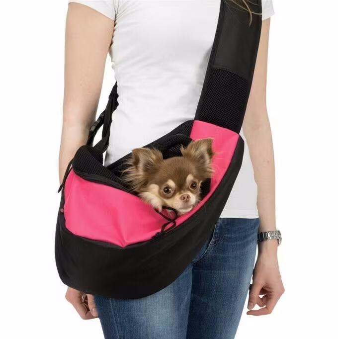 Frontväska Sling rosa/svart