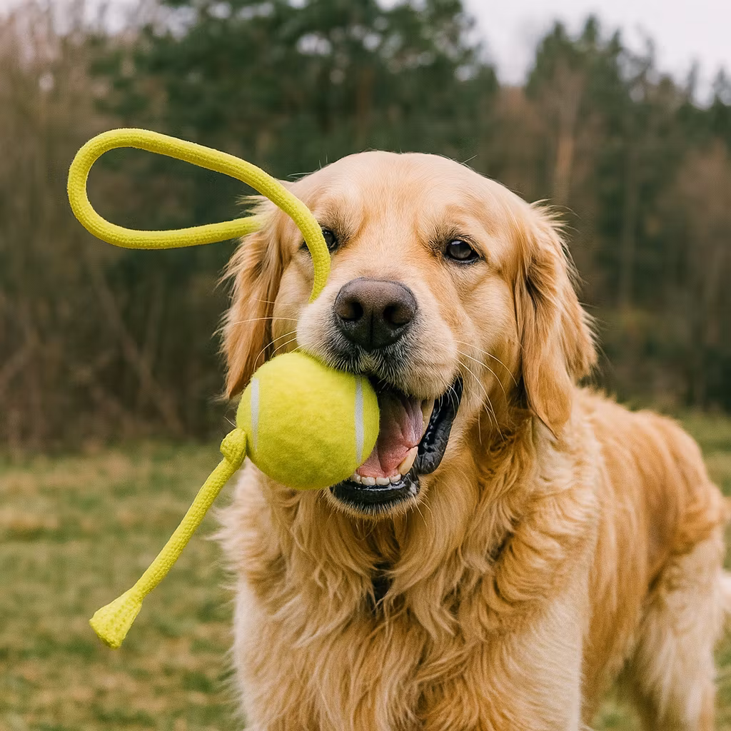 Tennisboll på rep, 6,5 cm
