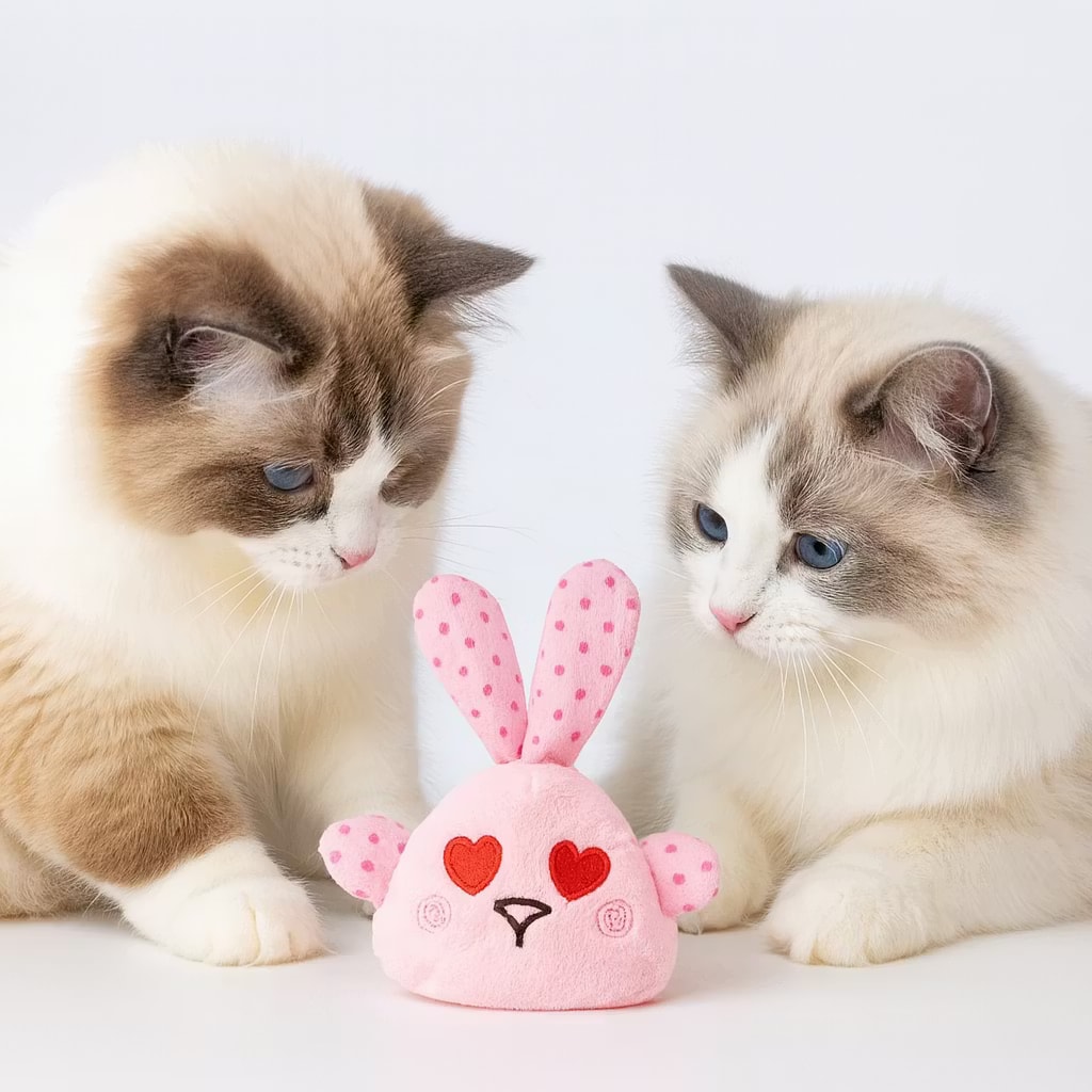 Kattleksak Valle Kanin Rosa