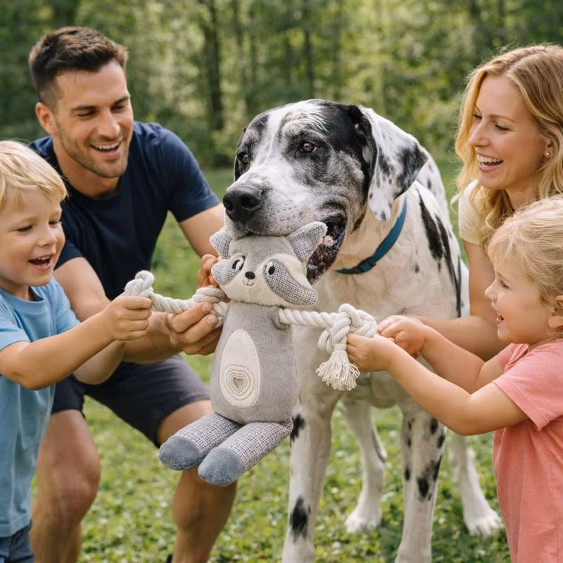 Tvättbjörn, plysch/tyg, 33 cm