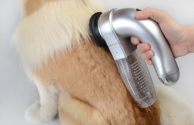 Pälsinsamlare - Hundborste med Insugningsfunktion för Hundhår - Pälsdamsugare