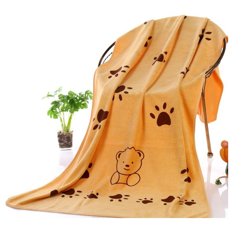 Mjuk Handduk för Hund - Hundhandduk - Orange