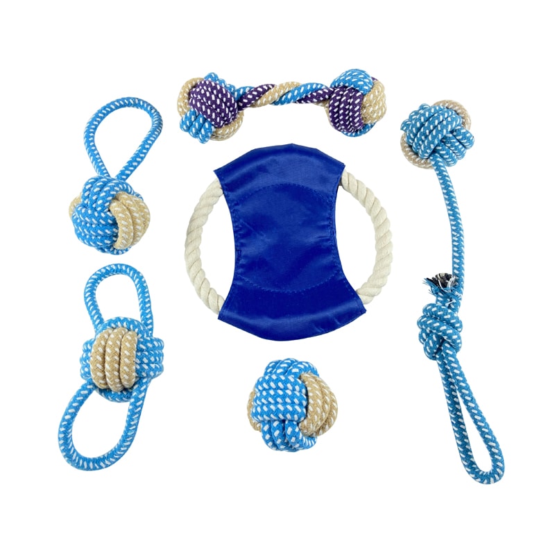 Hundleksaker för Kast och Dragkamp - 6 pack