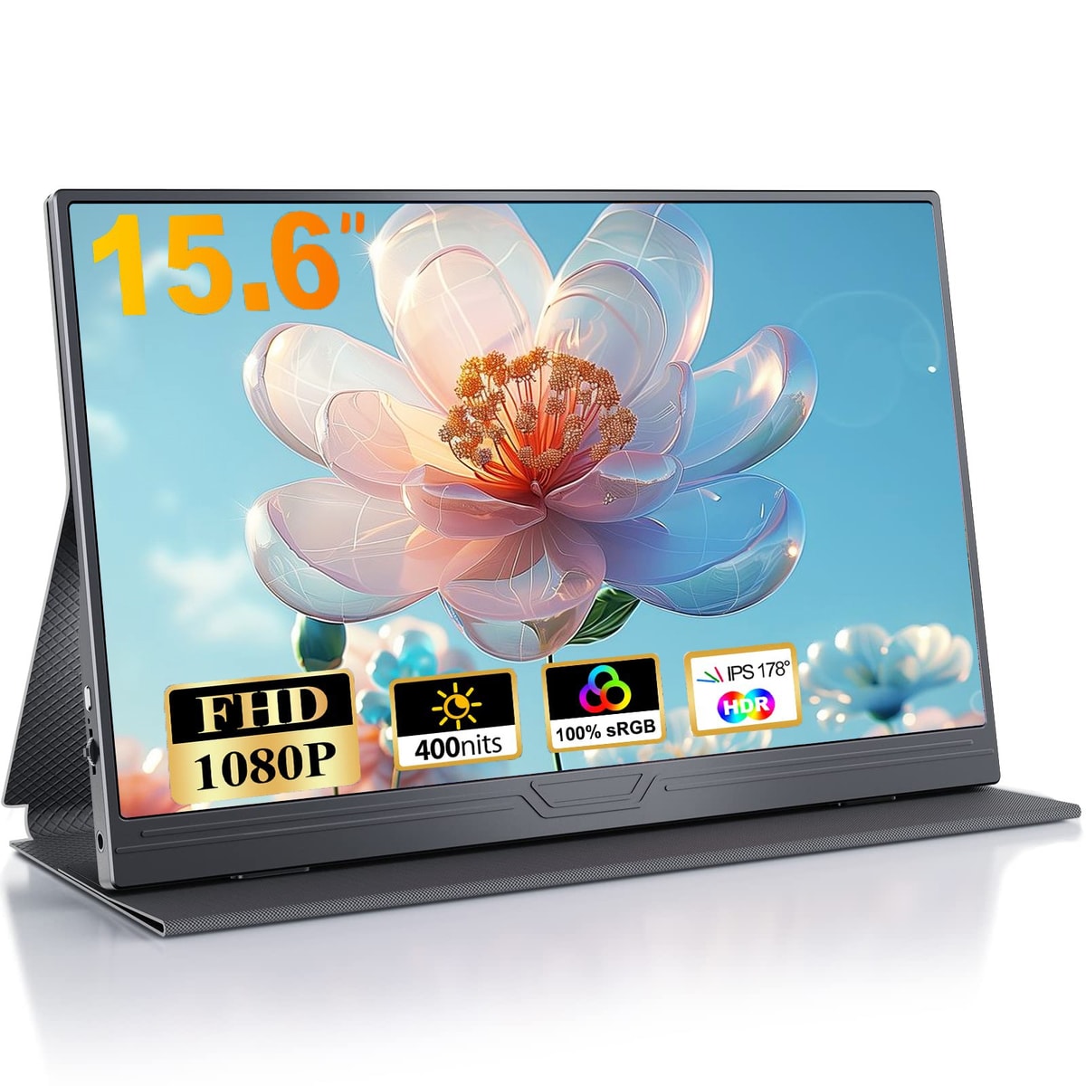UPERFECT Portable Monitor PC Monitor 15.6" 1920x1080 IPS Screen HDMI USB-C