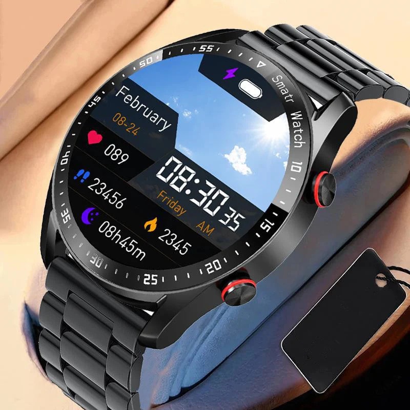 Business Bluetooth Smart Watch Health Monitoring ECG Heart Rate Blood Pressure