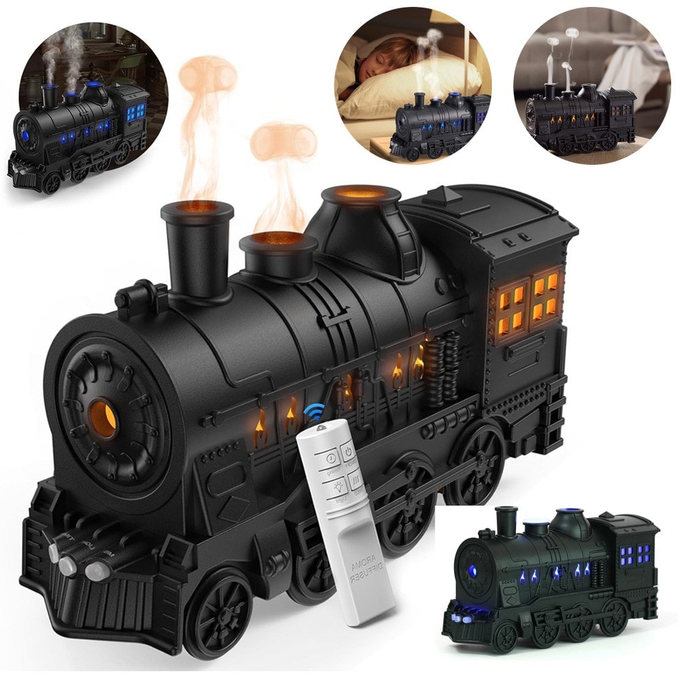 Essential Oil Diffuser Mist Humidifier With 2 Light Modes Timer Train Humidifier