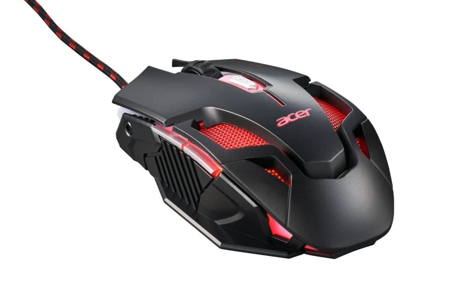 Acer Nitro 7200 DPI Gaming Mouse USB Optical Ambidextrous Black