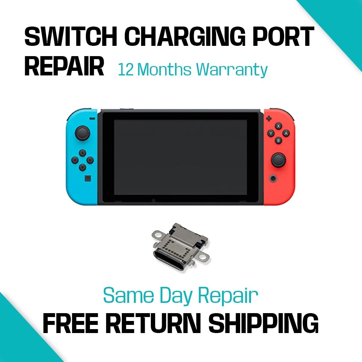 Nintendo Switch Charging Port USB Port Repair Service - Trusted by Over 2700