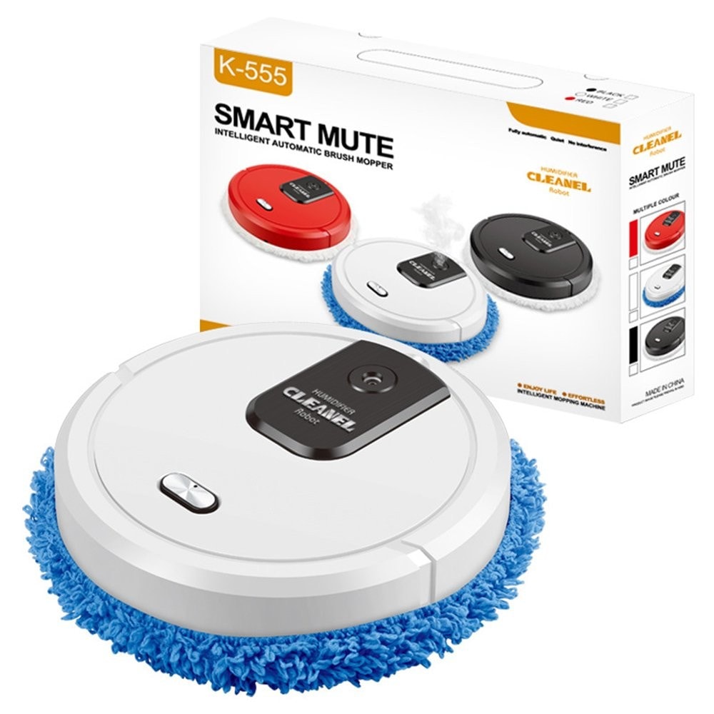 Robot Vacuum Cleaner with Mop 1200mAh Powerful Suction Deep Cleaning