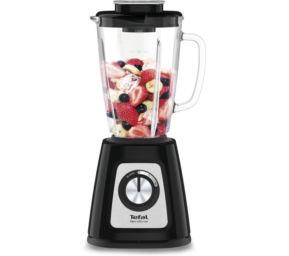 Tefal BL435840 Jug Blender Blendforce II with Glass Jug 1.75L 800W Black