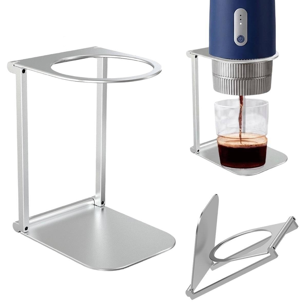 Foldable Alloy Coffee Machine Stand Portable Espresso Machine Accessories