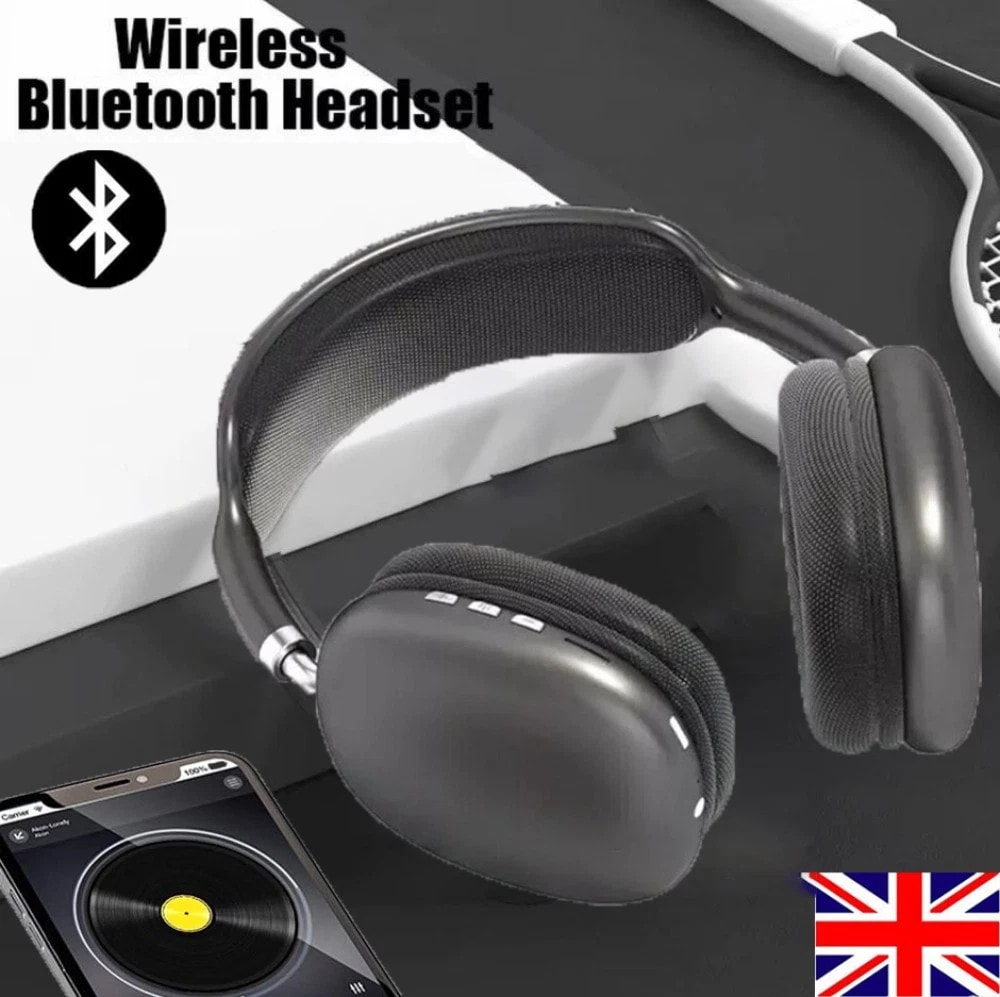 Wireless Bluetooth Headphones with Noise Cancelling Over-Ear Earphones 5.3 UK1