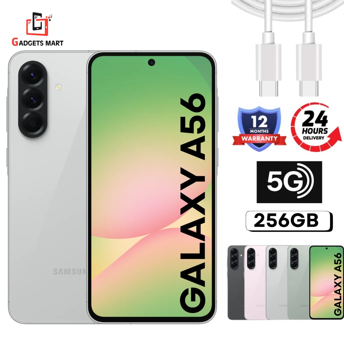 Samsung Galaxy A56 5G 256GB 8GB RAM Unlocked Smartphone Brand New Factory Sealed