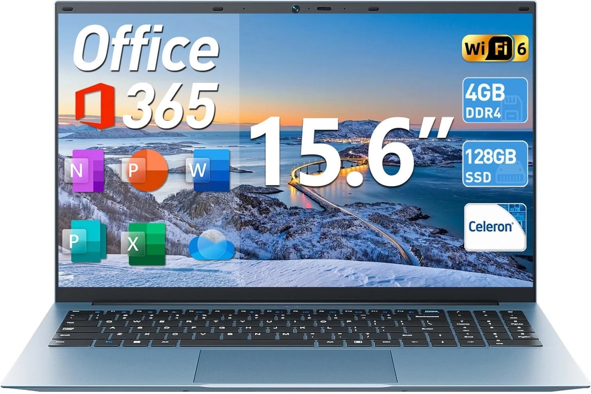 2026 New 15.6" Windows 11 Laptop, Intel Celeron N5095 ,4GB RAM 128GB SSD,
