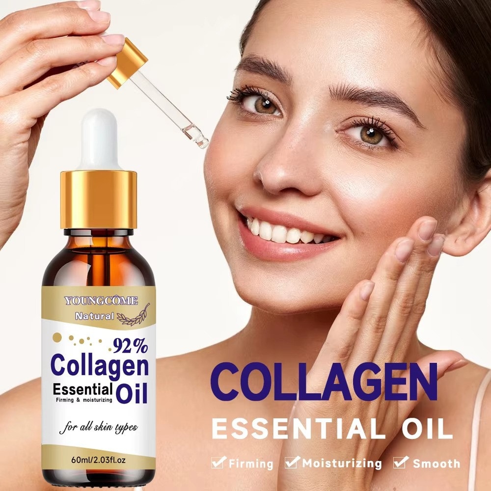 Collagen Peptide Face Serum Anti Aging Wrinkle Repair Skin Brightening Oil 60ml