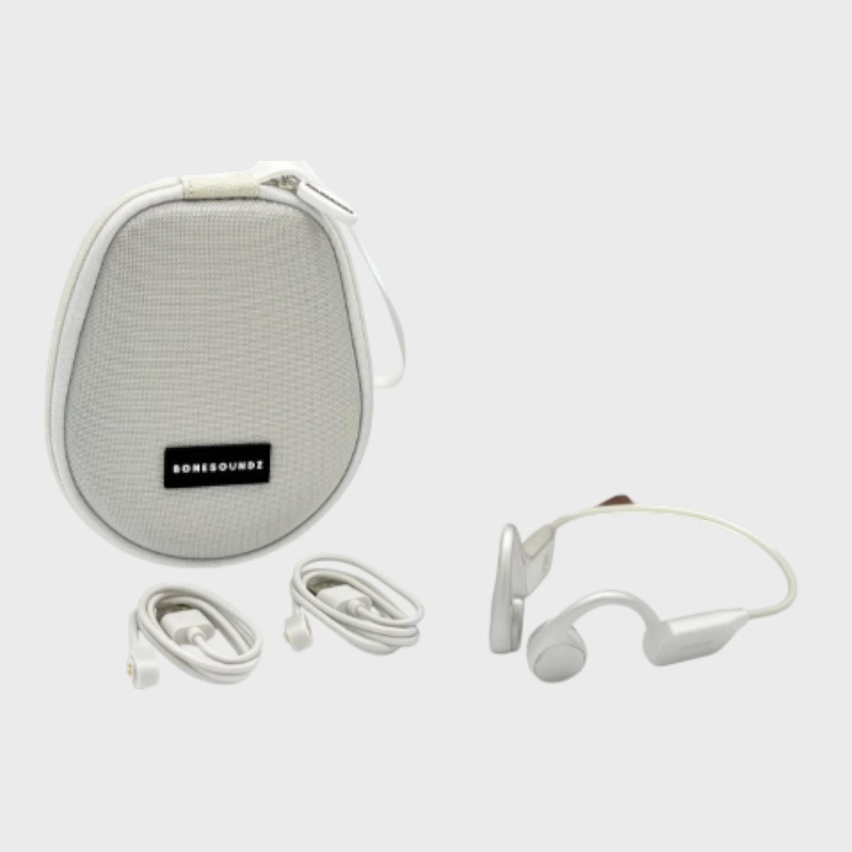 BONESOUNDZ Aware Bone Conduction Headphones Bluetooth Wireless Grey