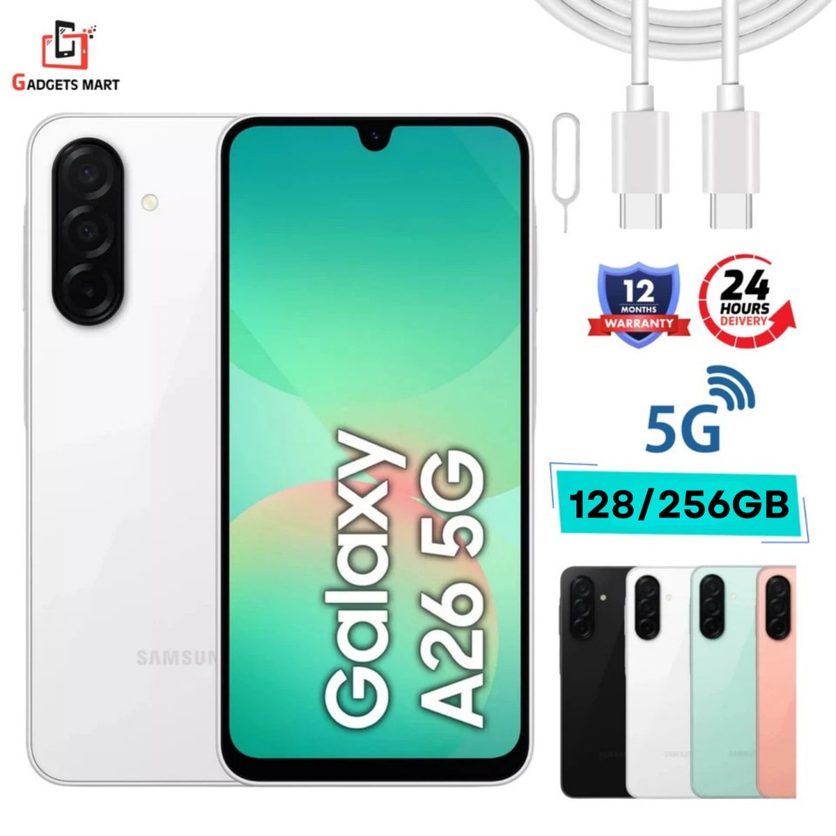 Samsung Galaxy A26 5G 128GB/256GB 6GB Ram Unlocked Smartphone Brand New Sealed