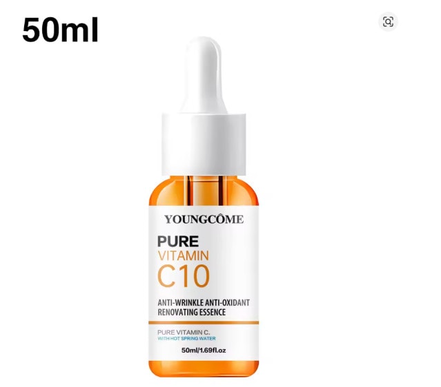 Vitamin C Facial Essence Hyaluronic Acid Dark Skin Brighten Serum Fade Fine Line