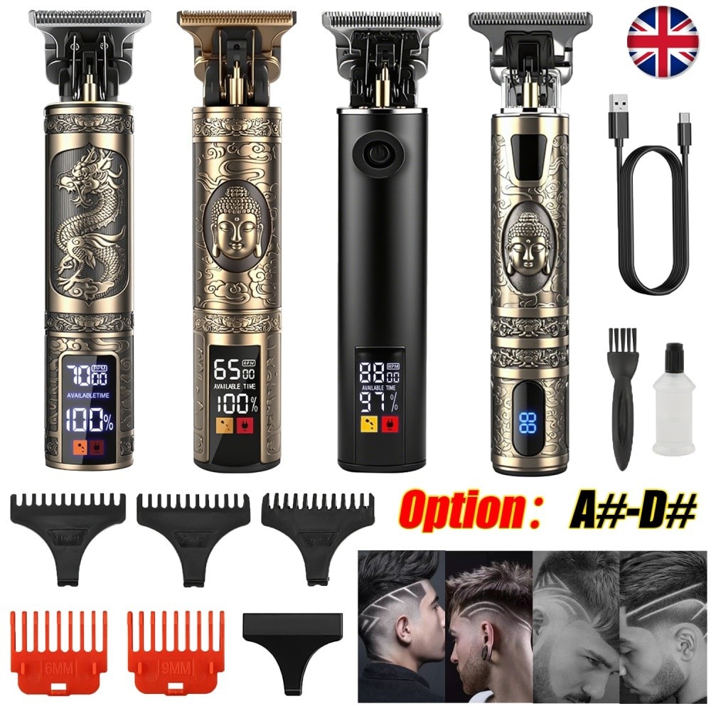 Hair Clippers for Men, Beard Trimmer, Zero Gapped Trimmer T-Blade Trimmer DHL
