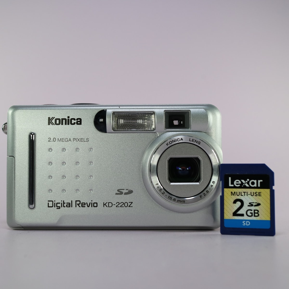 Konica Digital Camera Revio KD-220Z 2.0MP Silver Tested