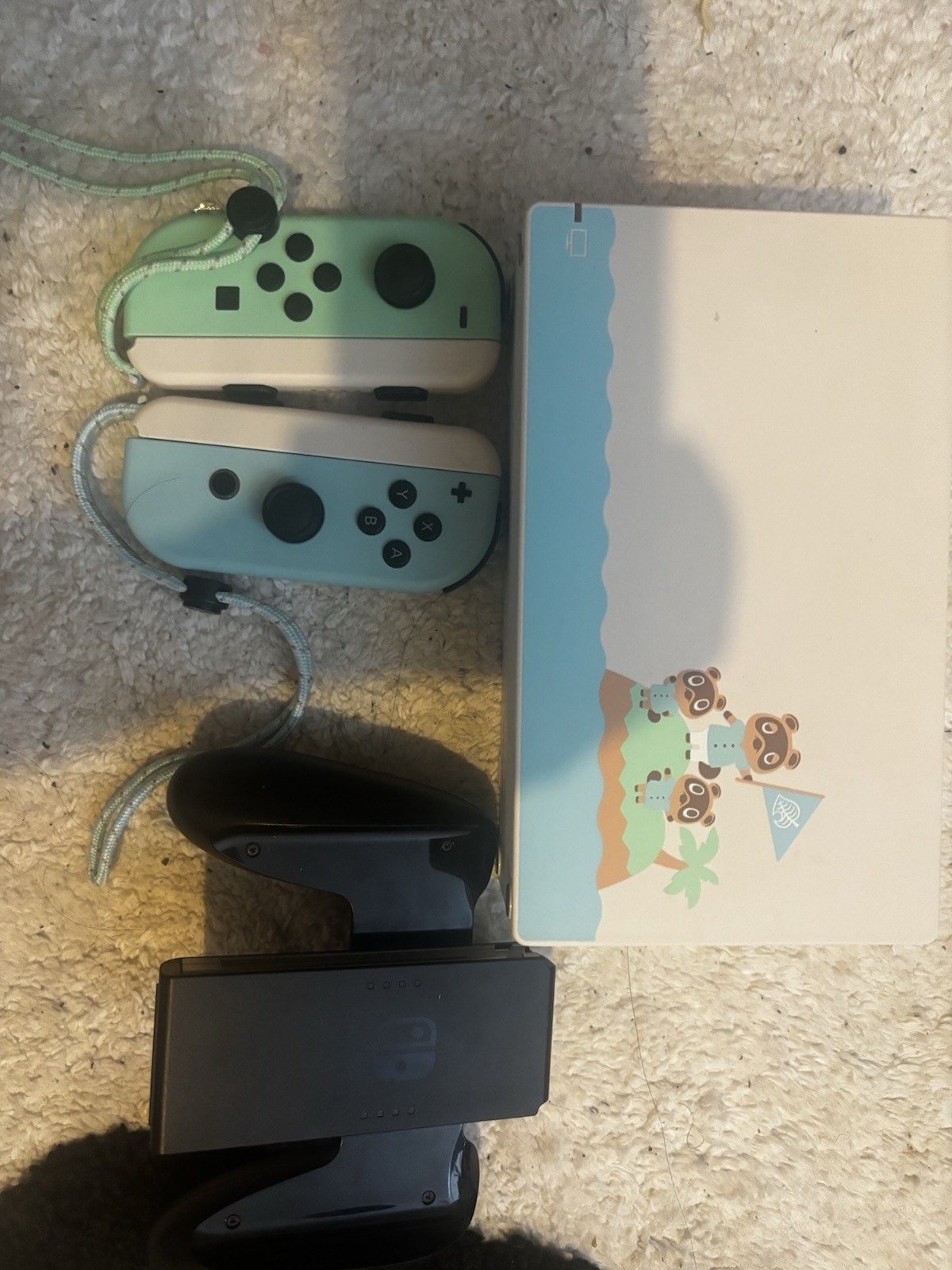 Nintendo Switch Animal Crossing Dock And Joycons ONLY