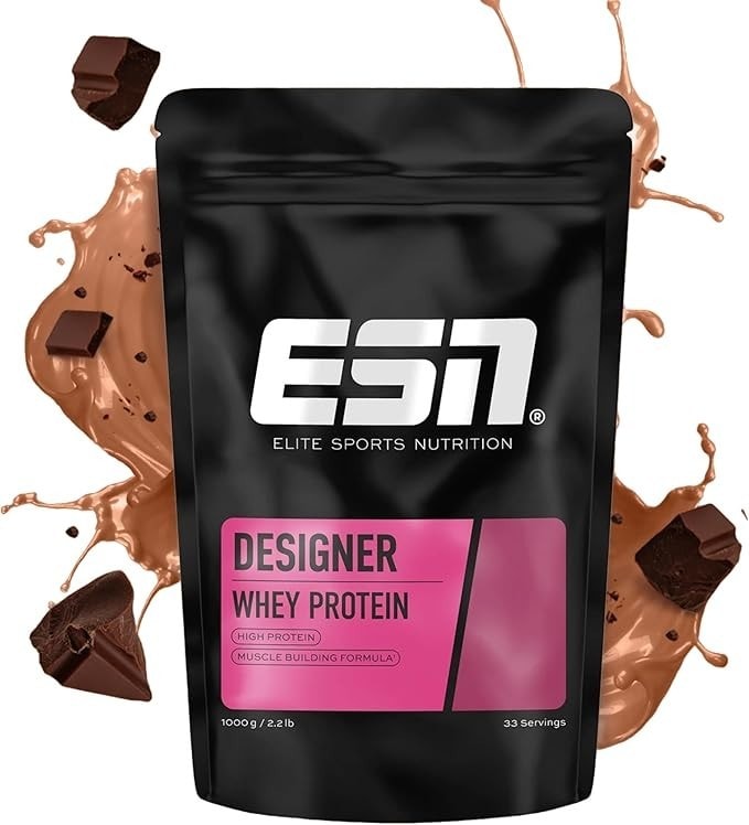 🔥ESN Whey Protein Powder, Designer Chocolate Protein Powder, 1000g