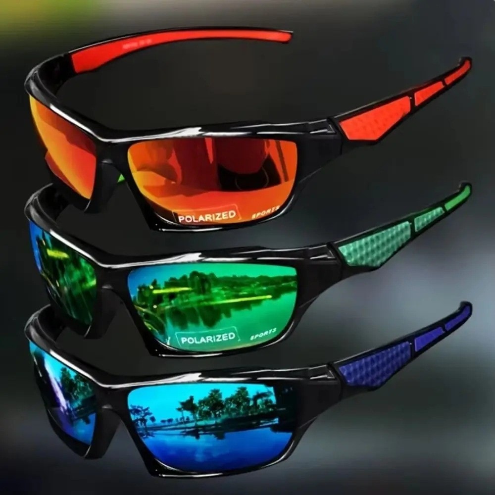 Wrap Around Polarized Sunglasses for Men Women UV400 Sports Sun Glasses Goggles