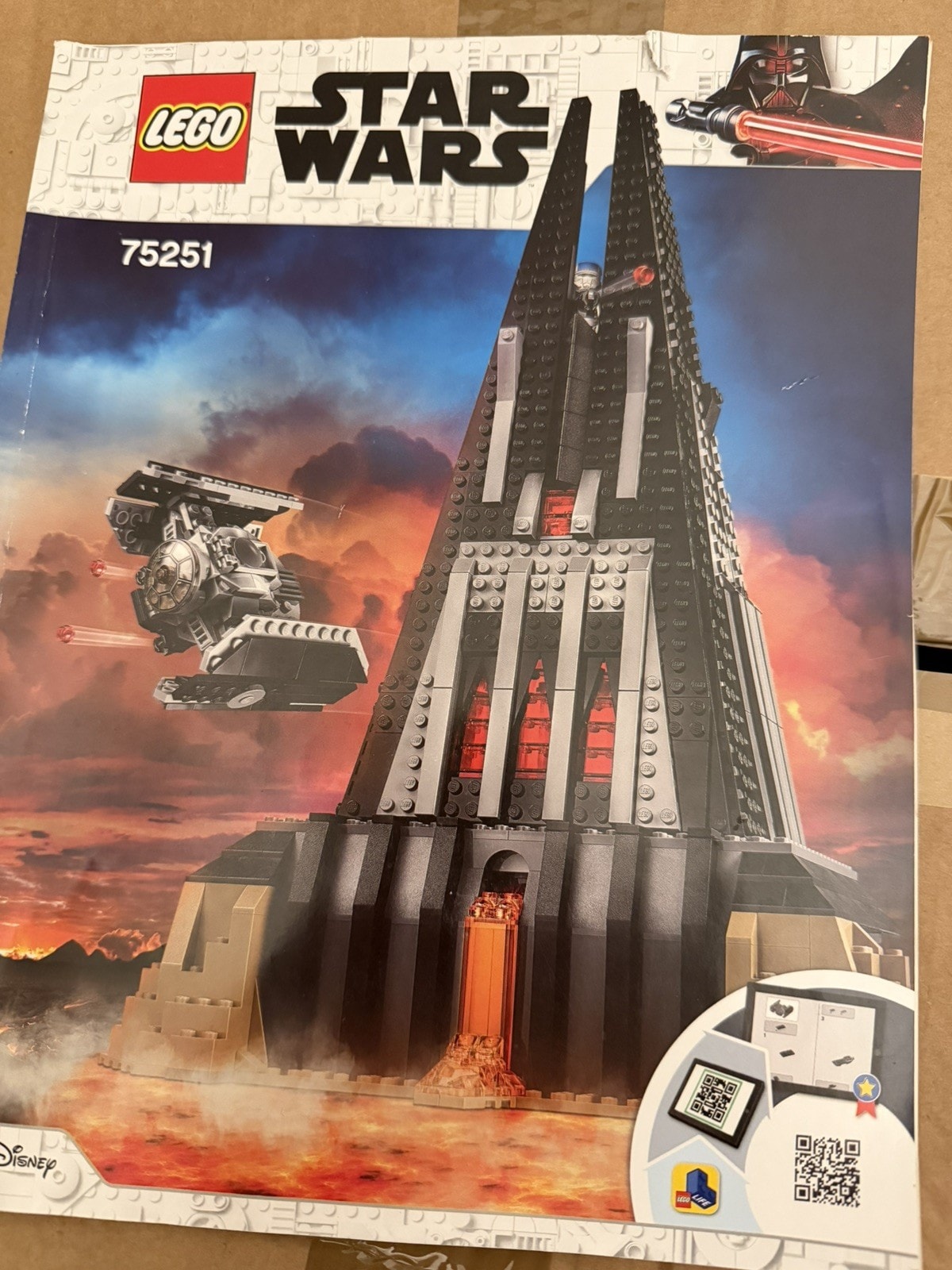 LEGO Star Wars 75251 Darth Vader's Castle No Box No figures