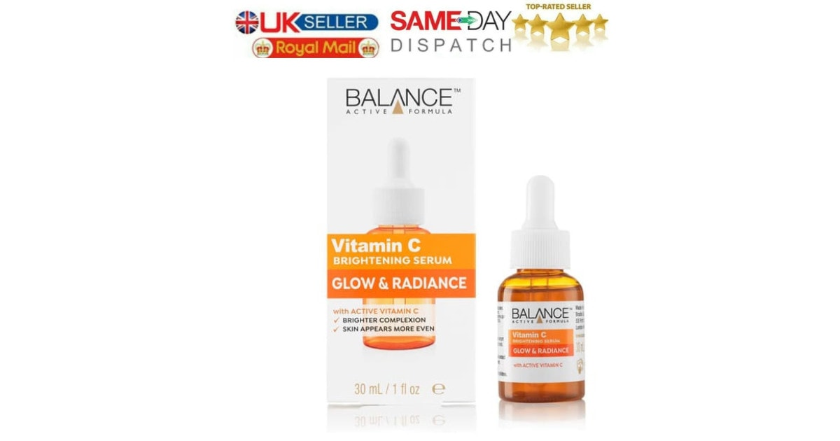 Balance Vitamin C Brightening Serum 30ml Glow and Radiance Face Serum Skincare