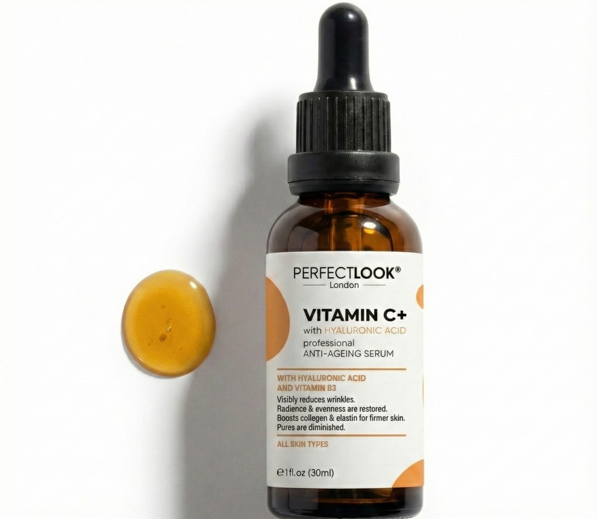 Vitamin C Serum for face 12% with Hyaluronic Acid Vitamin B5 & E Anti-Aging 30ml