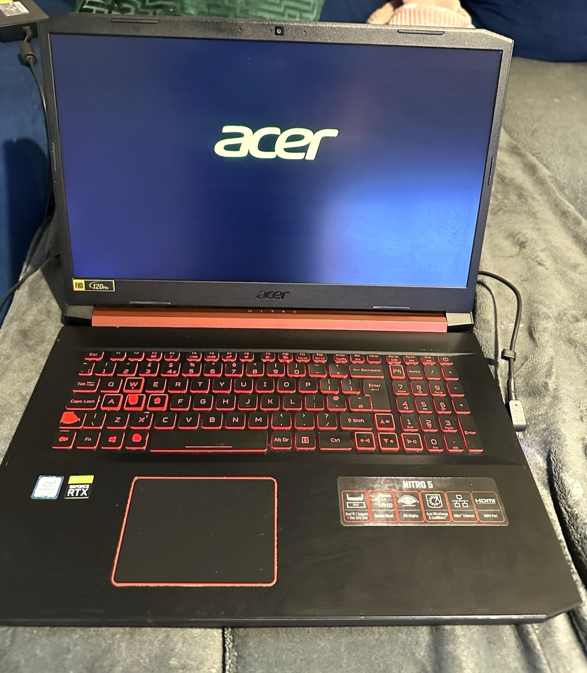 Acer Nitro 5 17.3" 120Hz FHD/9th Gen Core i7/8GB RAM/RTX 2060/READ Description