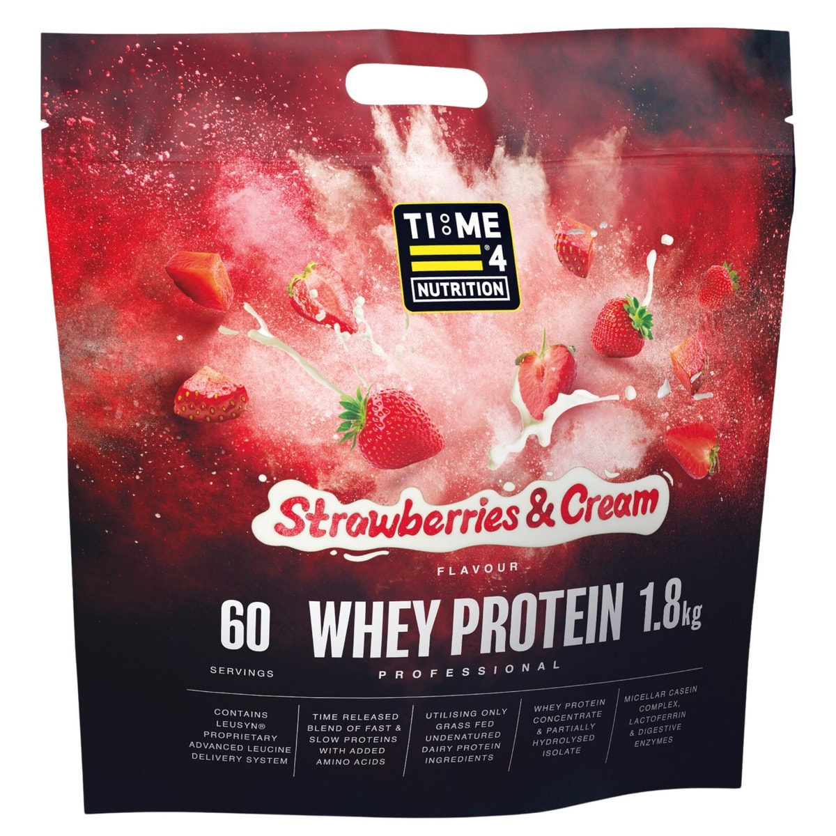 Time 4 Whey Protein Professional 1.8kg 60 Servings Timed Release Grass Fed Blend