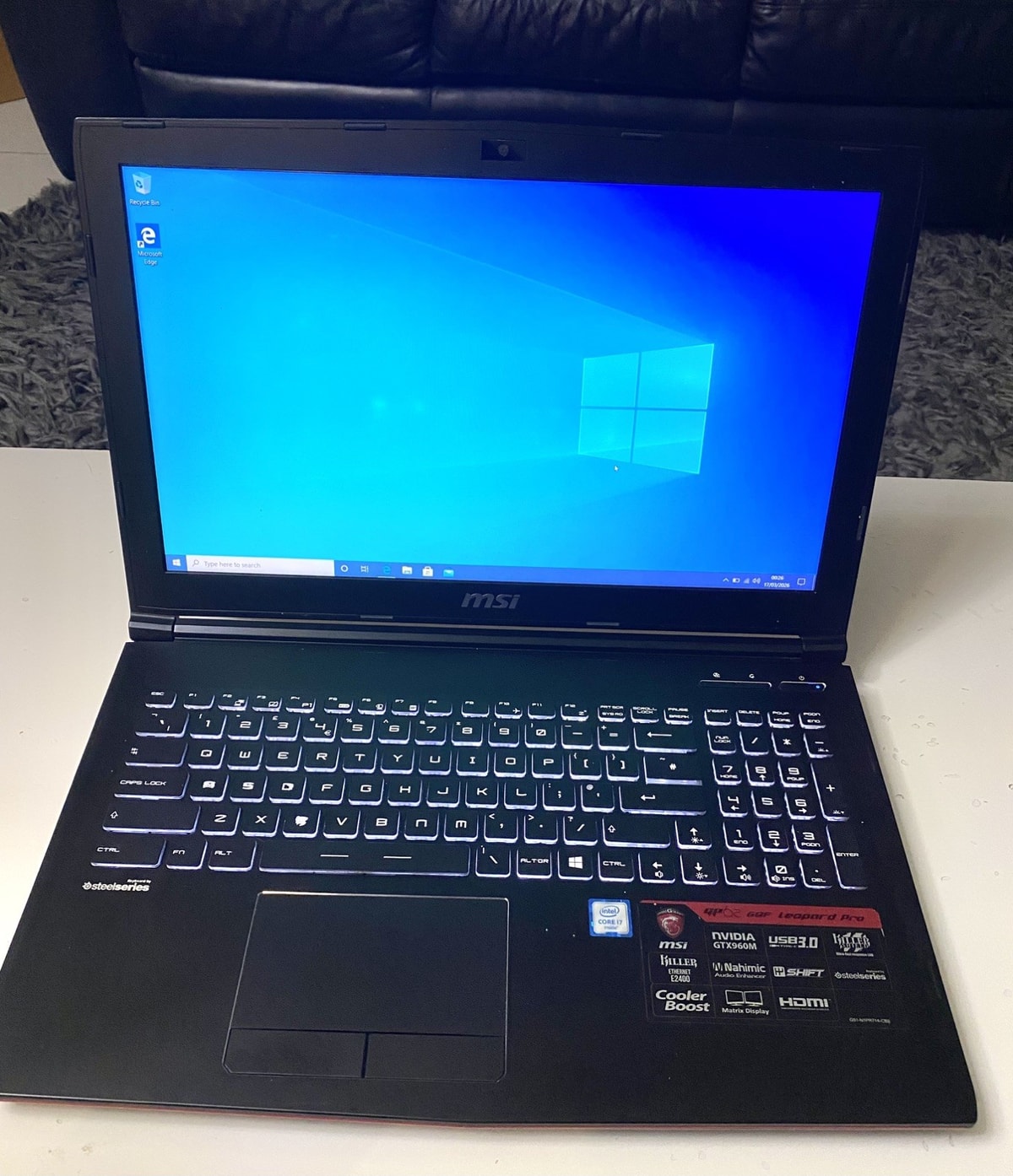 MSI i7-6700HQ GTX 960M 8GB RAM 15.6'' 128GB SSD 1TB HDD Gaming Laptop W10
