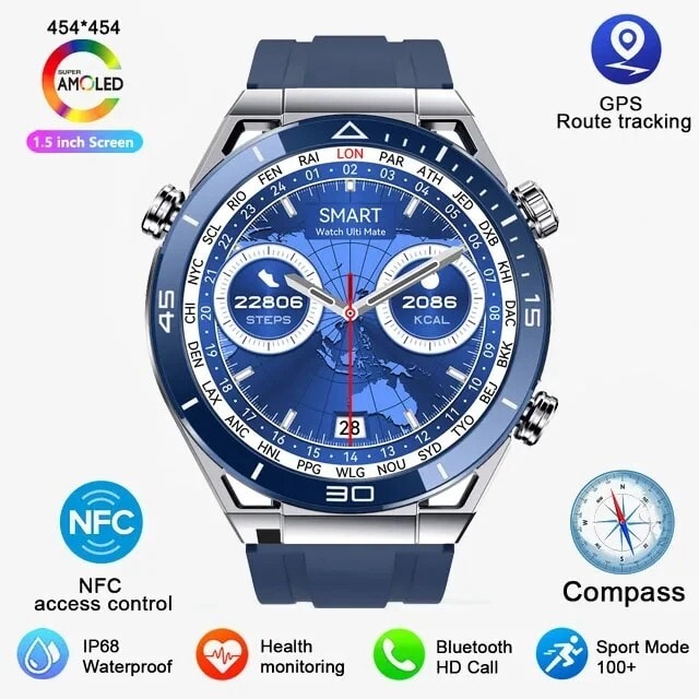 Military Smart Watch Men with Bluetooth Phone Call(Answer/Make Call) Smartwatch