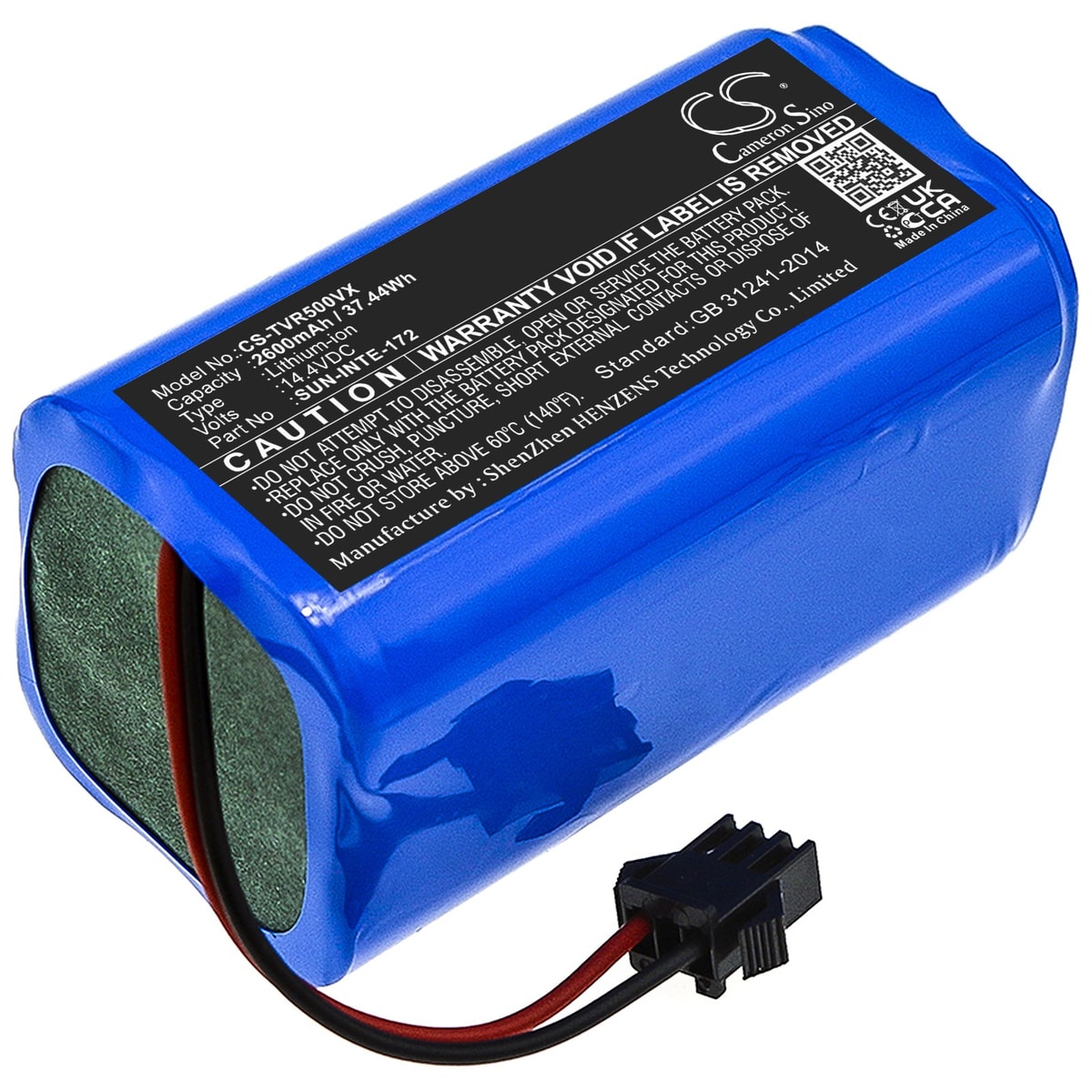 Battery for Lefant M1 Robot Vacuum Cleaner M210 M210P 2600mAh 14.4V