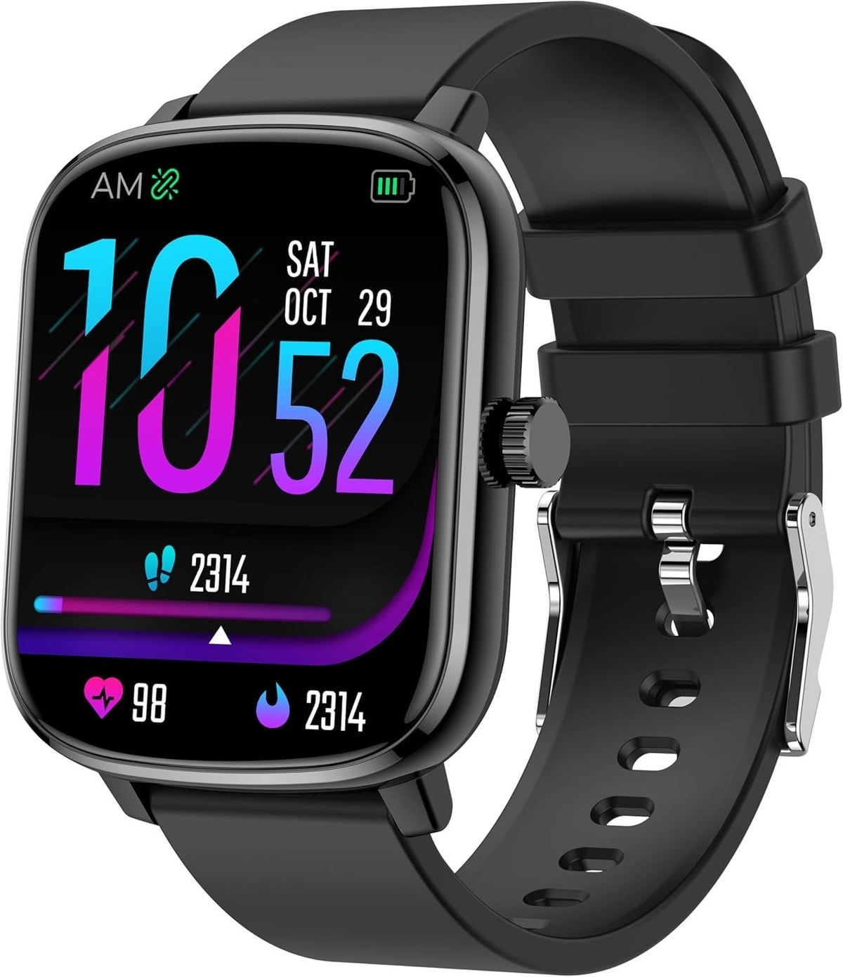 POPGLORY SMART WATCH FOR WOMEN MEN KIDS, 1.69" SMARTWATCH, 44MM FITNESS TRACKER