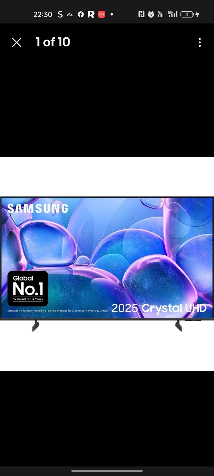 Samsung UE55U8000F 2025 TVPlus LED HDR Ultra-HD 4K 55'' Smart TV {Missing Items}