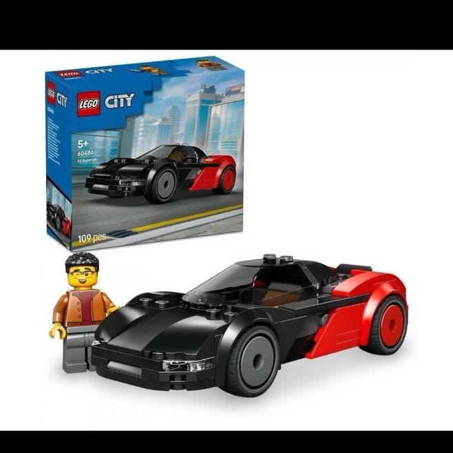 LEGO CITY 60448 Red Sports Car Set 109pcs with Minifigure Boxed