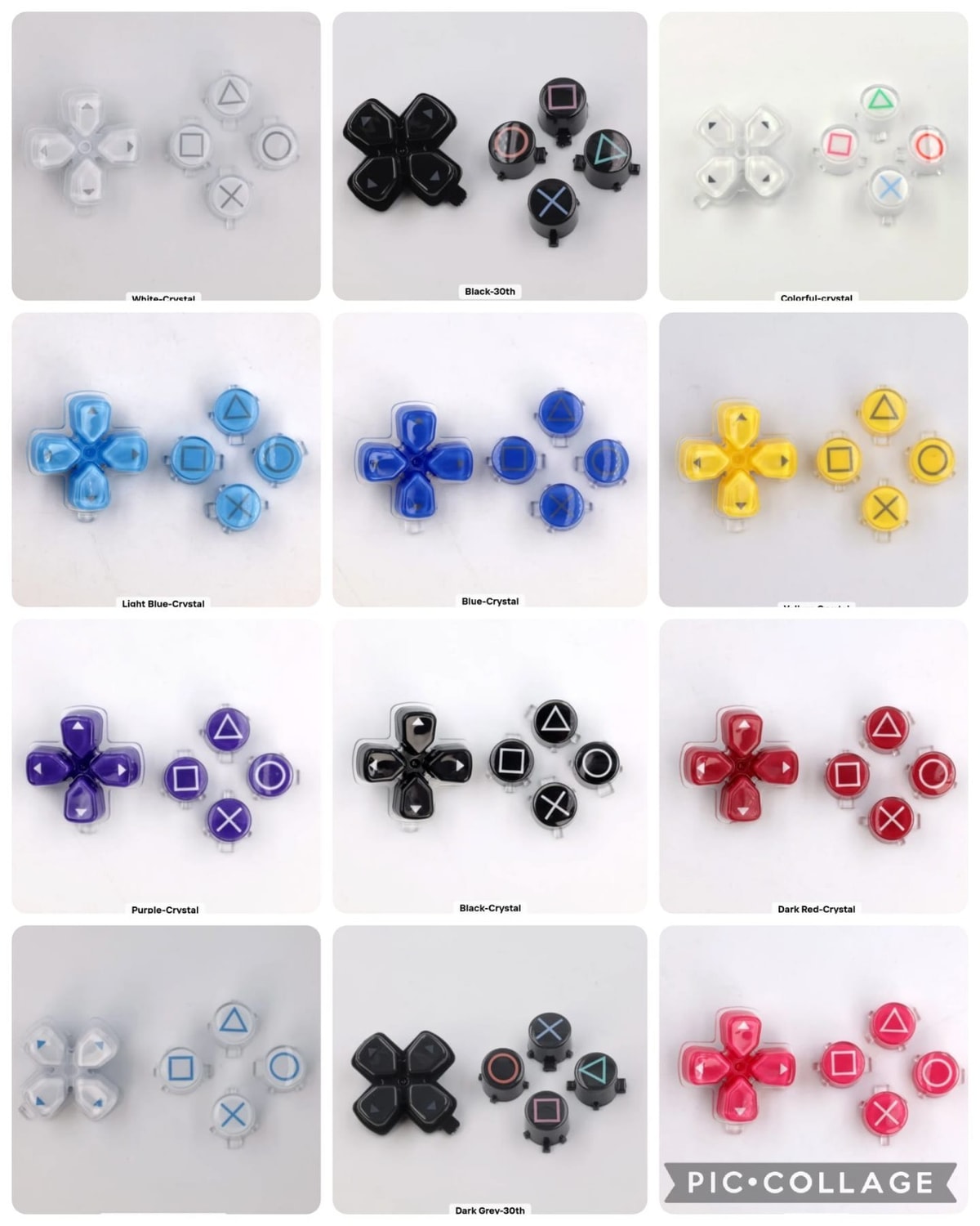 Sony Playstation 5 PS5 Replacement Controller Buttons DPad & Actions Buttons