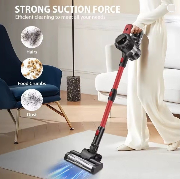 6500W Upright 6 in 1 Stick Power Vacuum Cleaner Cordless Bagless Handheld PlugUK