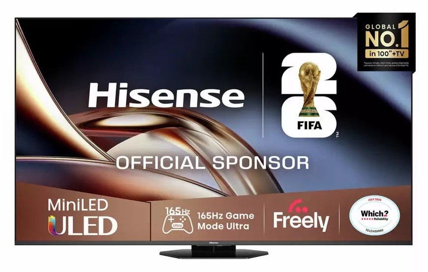 Hisense 55 Inch TV Smart 4K Ultra HD HDR Mini LED Freely TV Netflix 55U8QTUK
